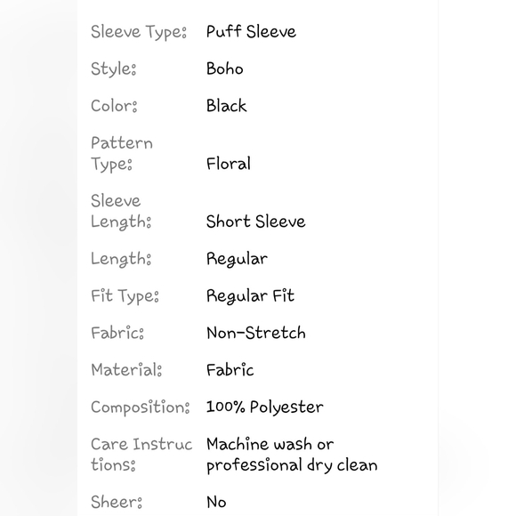 SHEIN Clasi Plus Floral Print Puff Sleeve Blouse 4X - Picture 4 of 10